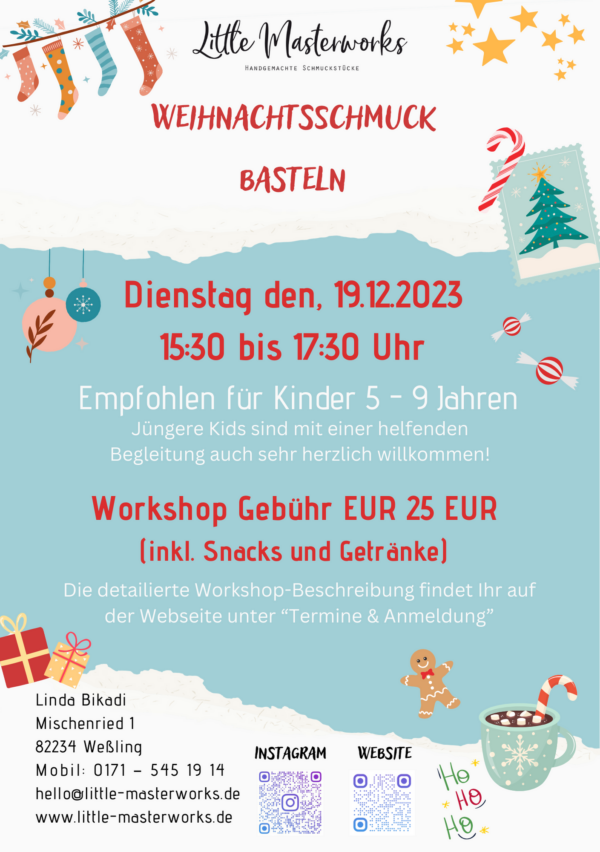 Weihnachtsschmuck gestalten am 19.12.2023