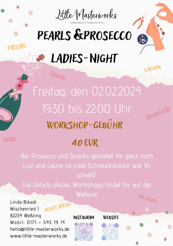 Pearls & Prosecco Ladies Night